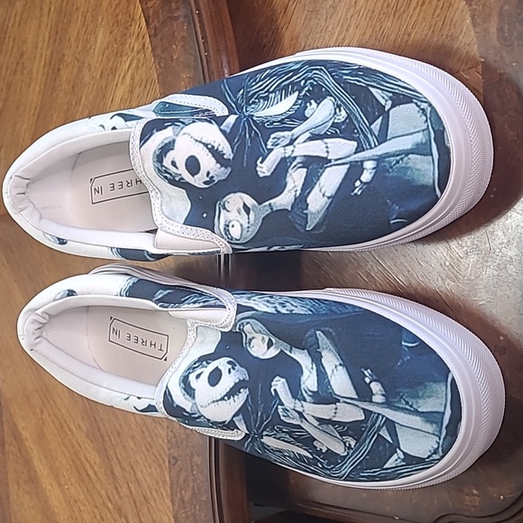 New! Jack Skellington Halloween Custom shoes size 42 - Picture 1 of 10